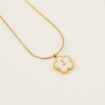 Gold color / 1 Piece Simple Series Daily Letter J Stainless Steel  Gold Color Shell Women's Pendant Necklaces Picture10